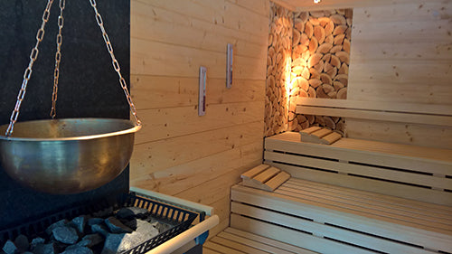 Sauna im Wellnessbereich